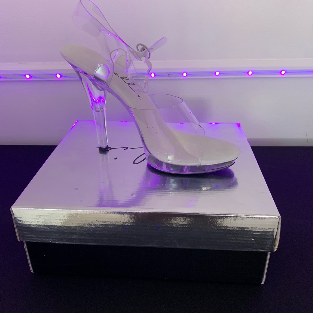 Brand new clear heels